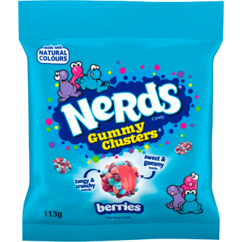 Gelégodis Med Krisp Bärsmak 113g Nerds.