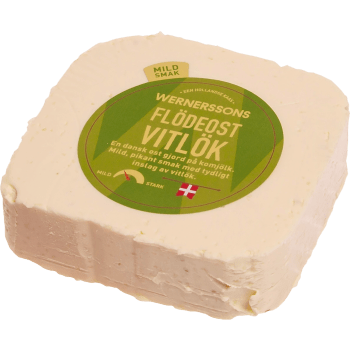 Flödeost Vitlök ca 200g Wernerssons.