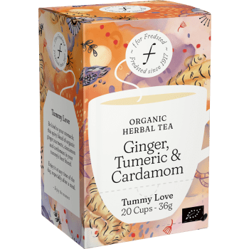 Örtte Ginger, Turmeric & Cardamom Ekologisk 36g Fredsted.