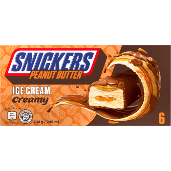 Glass Snickers Creamy 6-p Mars.