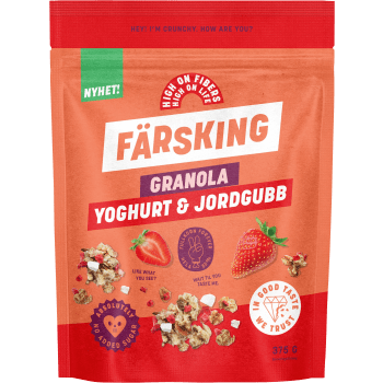Granola yoghurt & jordgubb 375g Färsking.
