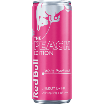 Energidryck White Peach Edition 25cl Red Bull.
