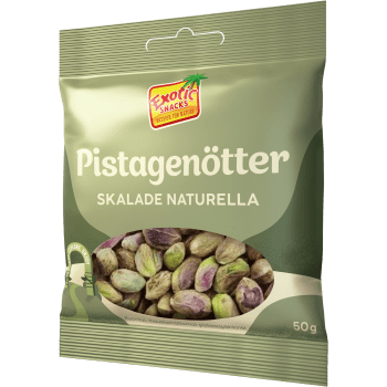 Skalade Pistagenötter Naturella 50g Exotic Snacks.