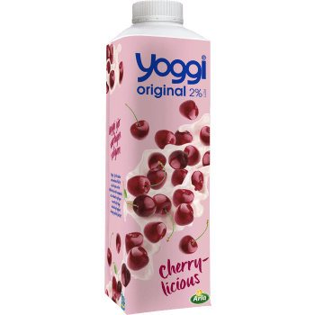 Yoghurt Original Körsbär 2% 1000g Yoggi®.