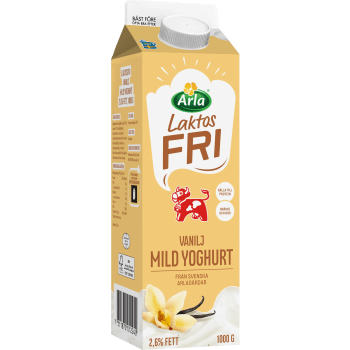 Vaniljyoghurt Mild Laktosfri 2,6% 1000g Arla Ko®.