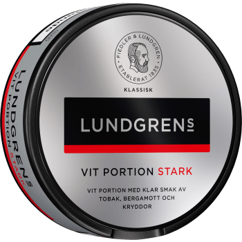 Lundgrens Vit Portion Stark 17.6 Gram.