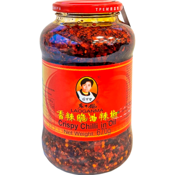 Chilli Crispy I Olja 670g Laoganma.