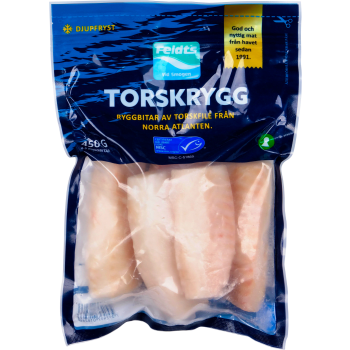 Torskrygg Fryst 450g Feldt's.