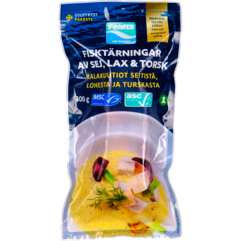 Fisktärningar Lax/torsk/sej 300g Feldt's.