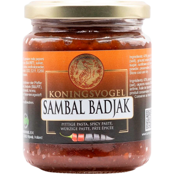 Chilipasta Sambal Badjak 280g Koningsvogel.