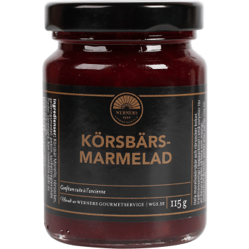 Körsbärsmarmelad 115g Werners Gourmetservice.