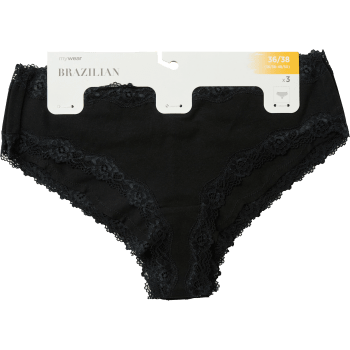 Brazilian 3p svart 36/38 mywear.