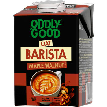 Havredryck Barista Lönnsirap Valnötter Glutenfri 3% 500ml Oddlygood.
