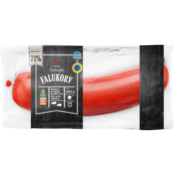 Falukorv Extra fin 71% Kötthalt 550g ICA.