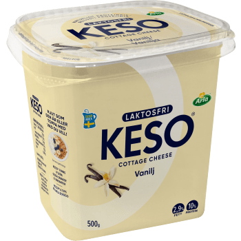 Cottage cheese Vanilj 2,9% Laktosfri 500g KESO®.