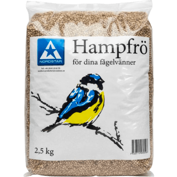 Fåderråvara Vildfågel Hampfrö 2,5kg Nordstar.