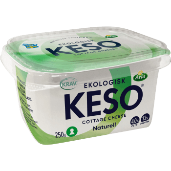 Cottage cheese 4% Ekologisk 250g KESO®.