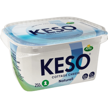 Cottage Cheese Naturell 4% 250g Keso.