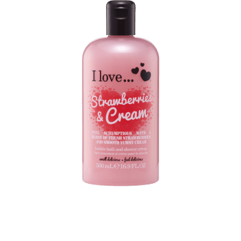 Badskum Strawberries & Cream 500ml I Love.