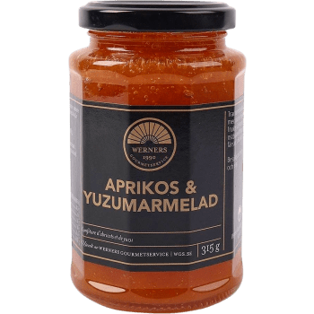 Aprikos & Yuzumarmelad 315g Werners Gourmetservice.