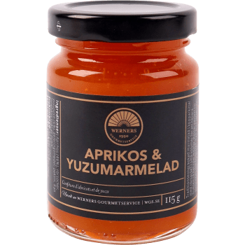 Aprikos & Yuzumarmelad 115g Werners Gourmetservice.