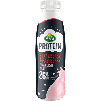 Proteinshake Jordgubb & Hallonsmak Laktosfri 500g Arla®.