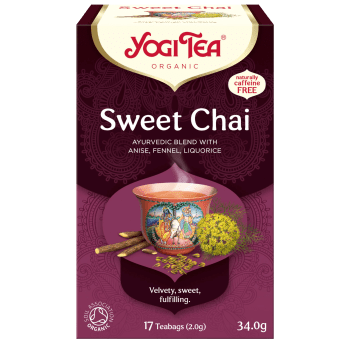 Sweet chai 17-p KRAV Yogi Tea.