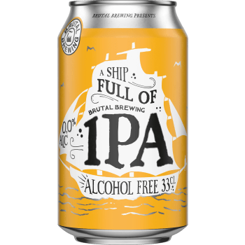 Öl alkoholfri Ship full of IPA 33cl Brutal Brewing.