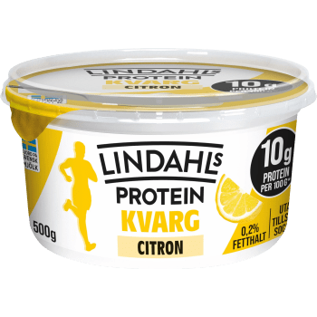 Proteinkvarg Citron 0,2% 500g Lindahls.