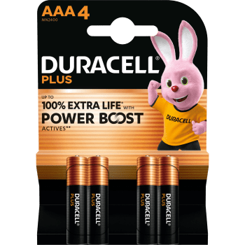 Batteri AAA 4-p Duracell Plus.