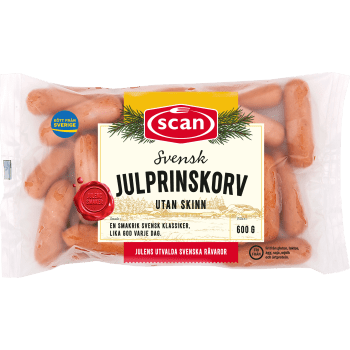 Julprinskorv Skinnfri 600g Scan.