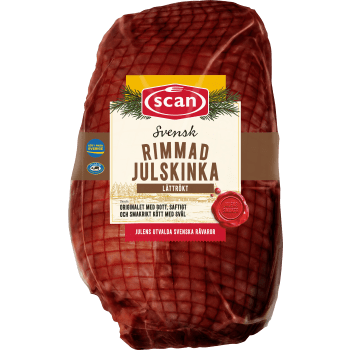 Julskinka Färsk Lättrökt Rimmad ca 1,8kg Scan.