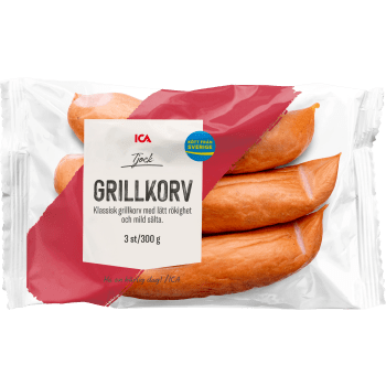 Grillkorv Tjock 300g ICA.