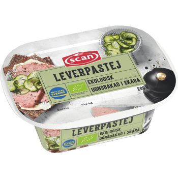 Leverpastej Ugnsbakad Ekologisk 200g Scan.