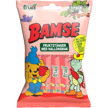 Fruktstänger med Hallonsmak.