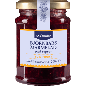 Marmelad Björnbär med peppar 200g ICA Selection.