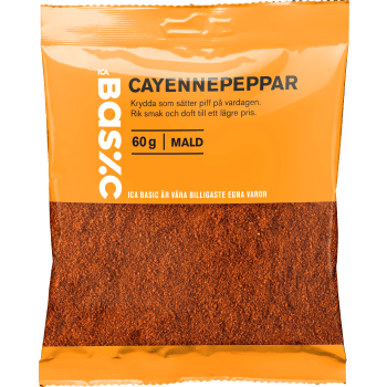 Cayennepeppar 60g ICA Basic.