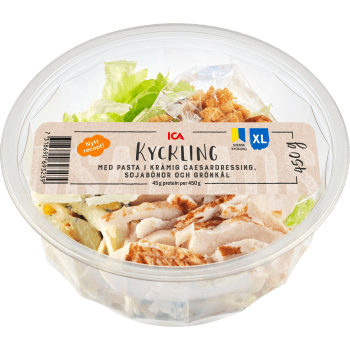 Kycklingsallad med Pasta Caesar XL 450g ICA.