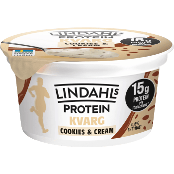 Proteinkvarg Cookies & Cream 0,6% 150g Lindahls.