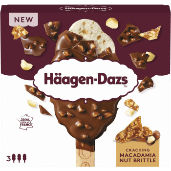 Cracking macadamia nut brittle 3-p Häagen-Dazs.