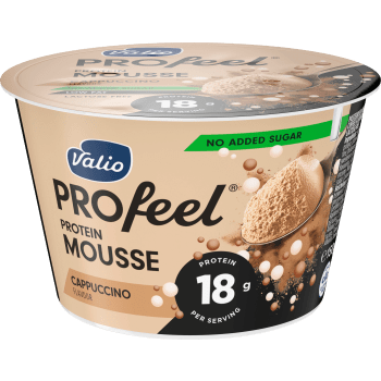 Proteinmousse Cappucino 1,3% Laktosfri 150g Valio.