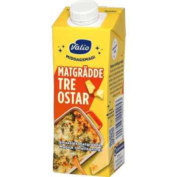 Matgrädde Tre Ostar Laktosfri 10% 250ml Valio.