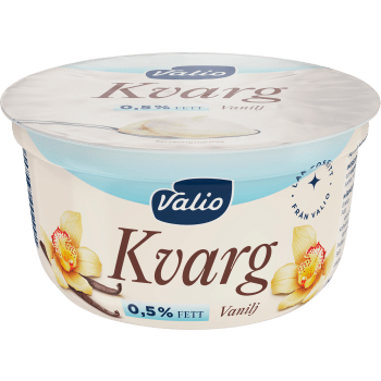 Kvarg Vanilj Laktosfri 0,5% 150g Valio.