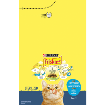 Kattmat Lax & grönsaker 3kg Friskies.