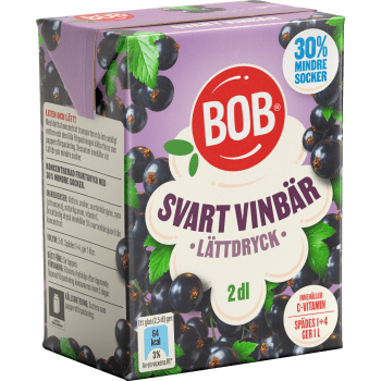Lättdryck Svartvinbär Koncentrat 2dl BOB.