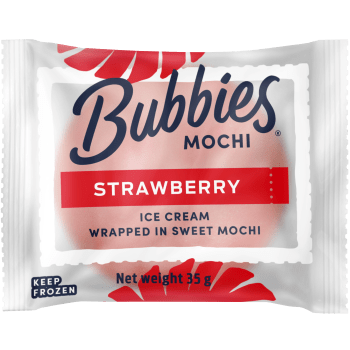 Glass Mochi Jordgubb 35g Bubbies.