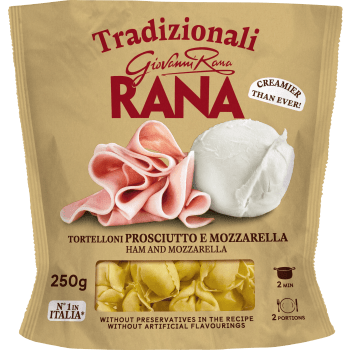 Färsk Pasta Tortelloni Prosciutto Mozzarella 250g Rana.