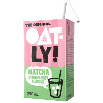 Havredryck Matcha Strawberry 2,8% 250ml Oatly.