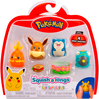 Squish-a-longs Squishmallows Pokemon 4p.