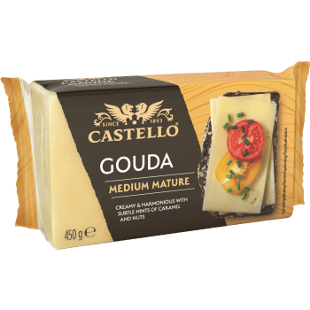 Hårdost Gouda medium mature 30% 450g Castello.
